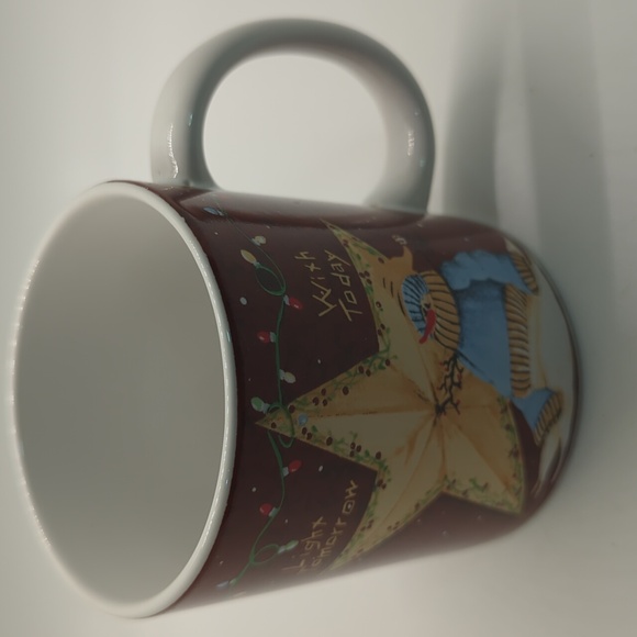 4 Ceramic Mugs tii Collections Winter Snowmen by Jo Moulton For Christmas - Picture 6 of 10